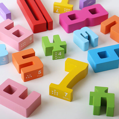Montessori Wooden Number Blocks